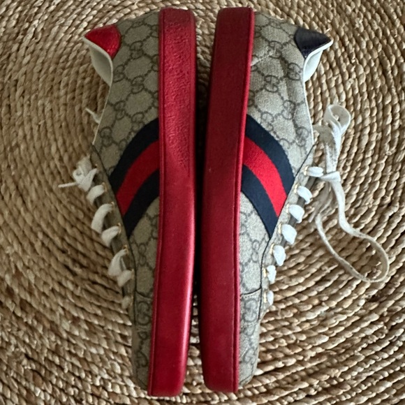 Gucci Ace GG Supreme 'Beige' Men’s Size 9.5 - Picture 3 of 9